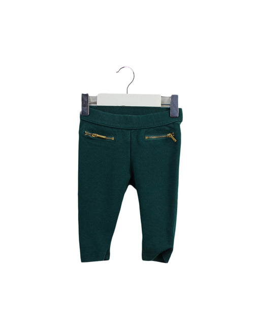 A Green Casual Pants from Janie & Jack in size 6-12M for boy. (Front View)