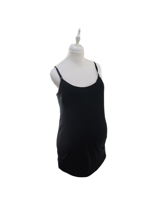 A Black Sleeveless Tops from Motherhood Maternity in size M for maternity. (Front View)
