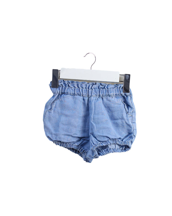 A Blue Bloomers from Seed in size 0-3M for girl. (Front View)