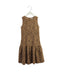 A Brown Sleeveless Dresses from Dolce & Gabbana in size 9Y for girl. (Front View)