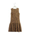 A Brown Sleeveless Dresses from Dolce & Gabbana in size 9Y for girl. (Back View)