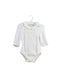 A White Long Sleeve Bodysuits from Nicholas & Bears in size 3-6M for girl. (Front View)