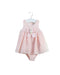 A Pink Sleeveless Bodysuits from Nicholas & Bears in size 3-6M for girl. (Front View)