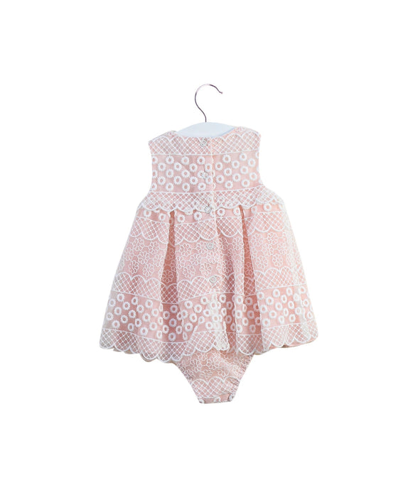 A Pink Sleeveless Bodysuits from Nicholas & Bears in size 3-6M for girl. (Back View)