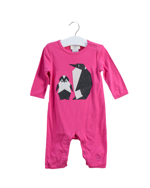 A Pink Long Sleeve Jumpsuits from Bonnie Baby in size 3-6M for girl. (Front View)