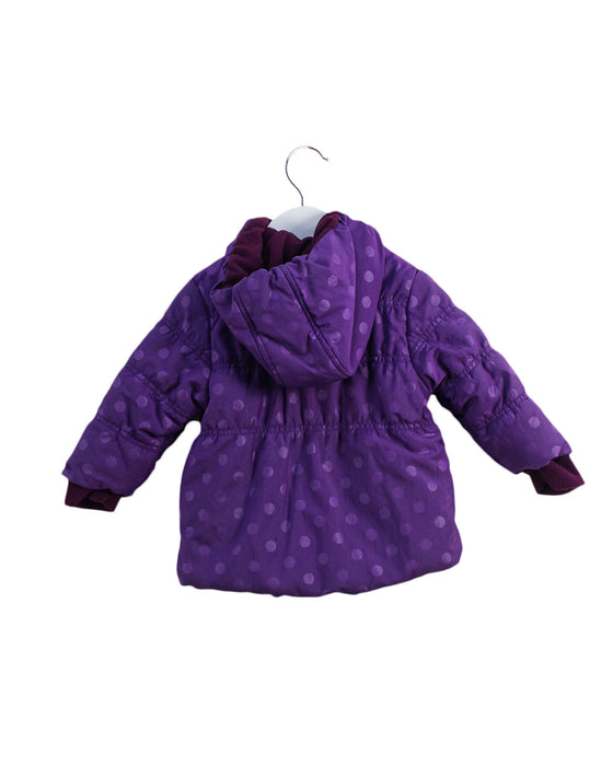 A Purple Puffer/Quilted Jackets from s.Oliver in size 3-6M for girl. (Back View)