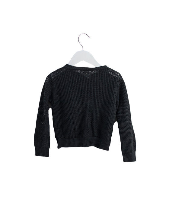 A Grey Cardigans from Bonpoint in size 3T for girl. (Back View)