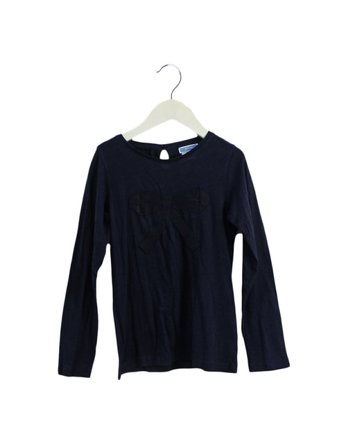 A Navy Long Sleeve Tops from Jacadi in size 8Y for girl. (Front View)