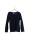 A Navy Long Sleeve Tops from Jacadi in size 8Y for girl. (Front View)