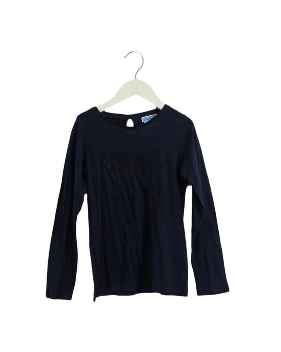 A Navy Long Sleeve Tops from Jacadi in size 8Y for girl. (Front View)