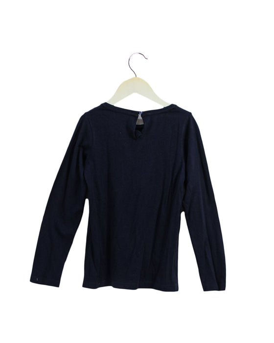 A Navy Long Sleeve Tops from Jacadi in size 8Y for girl. (Back View)