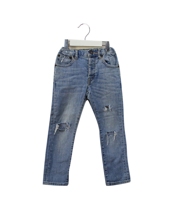 A Blue Jeans from izzue in size 5T for boy. (Front View)