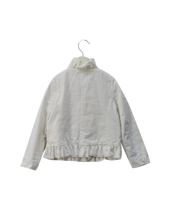 A White Lightweight Jackets from Crewcuts in size 6T for girl. (Back View)