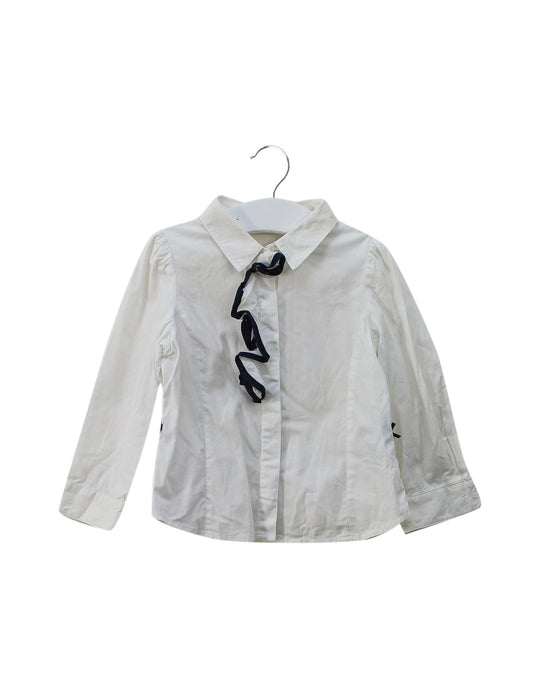 A White Shirts from Nicholas & Bears in size 2T for girl. (Front View)