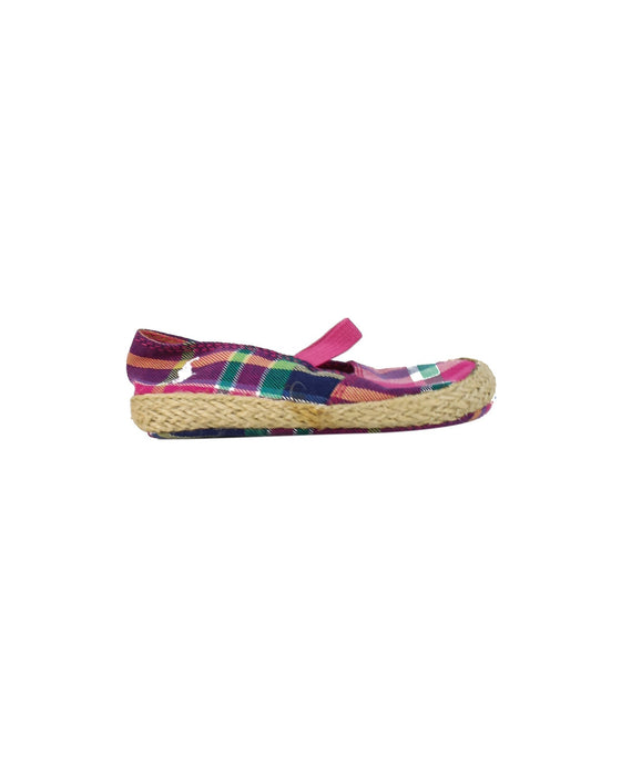 A Pink Espadrilles from Ralph Lauren in size 6-12M for girl. (Back View)