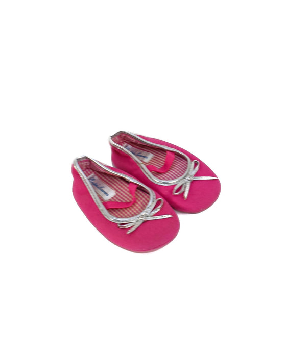 A Pink Flats from Ralph Lauren in size 12-18M for girl. (Front View)