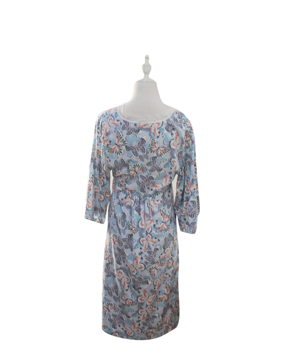 A Blue Short Sleeve Dresses from Mayarya in size S for maternity. (Front View)