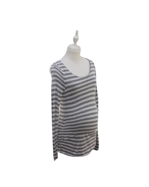 A Grey Long Sleeve Tops from Seraphine in size S for maternity. (Front View)
