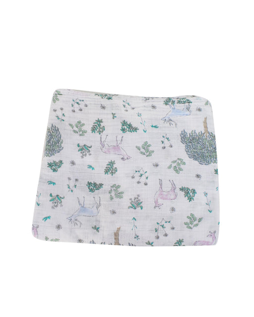 A White Swaddles from Aden & Anais in size O/S for neutral. (Front View)