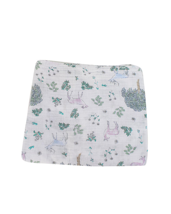 A White Swaddles from Aden & Anais in size O/S for neutral. (Front View)