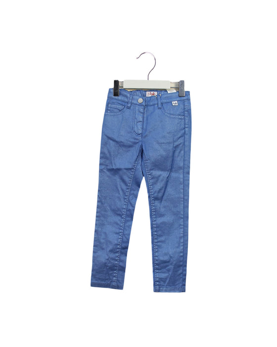 A Blue Casual Pants from Il Gufo in size 4T for girl. (Front View)
