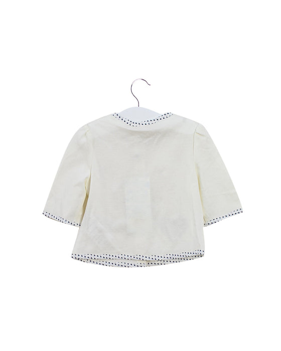 A White Cardigans from Nicholas & Bears in size 12-18M for girl. (Back View)