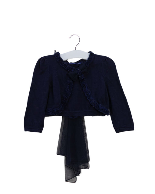 A Navy Cardigans from Nicholas & Bears in size 2T for girl. (Front View)