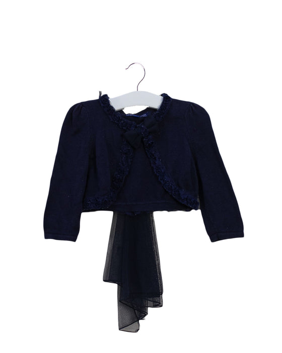A Navy Cardigans from Nicholas & Bears in size 2T for girl. (Front View)