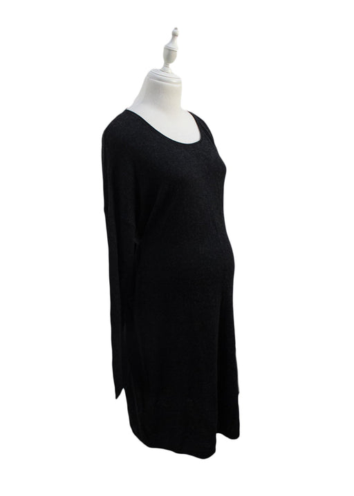 A Black Long Sleeve Dresses from Seraphine in size S for maternity. (Front View)