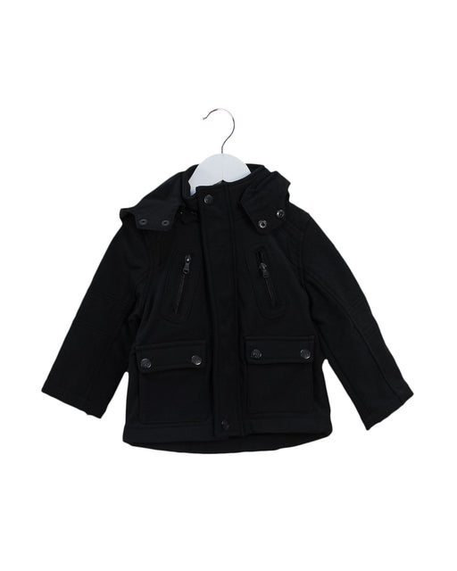 A Black Lightweight Jackets from Urban Republic in size 12-18M for boy. (Front View)