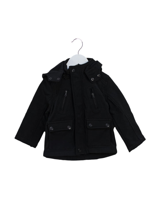 A Black Lightweight Jackets from Urban Republic in size 12-18M for boy. (Front View)
