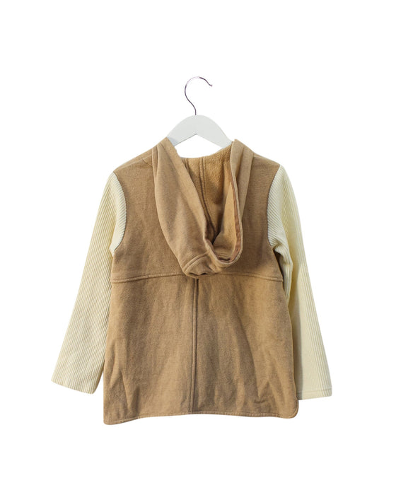 A Beige Cardigans from Kumikyoku in size 5T for girl. (Back View)
