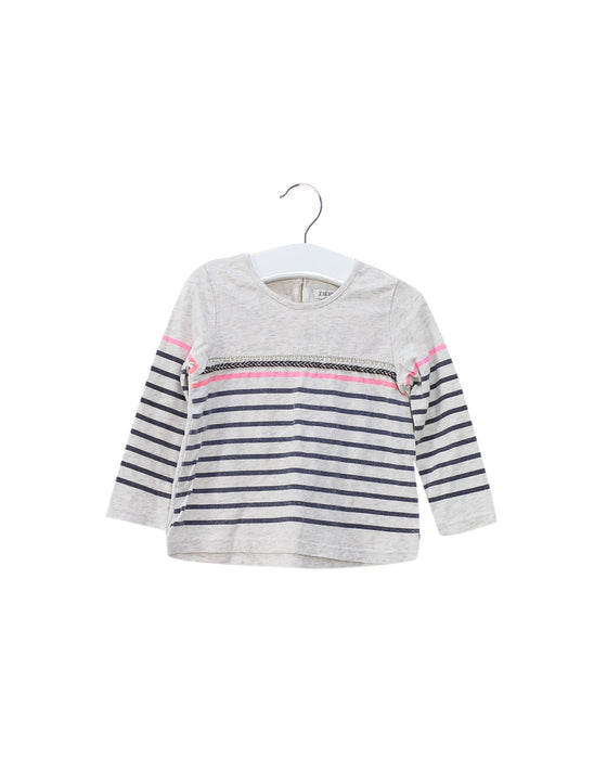 A Beige Long Sleeve Tops from IKKS in size 12-18M for girl. (Front View)