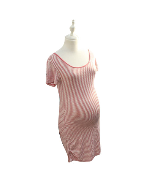 A Pink Short Sleeve Dresses from Isabella Oliver in size M for maternity. (Front View)