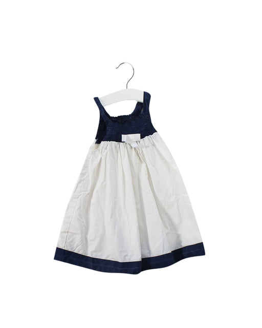 A White Sleeveless Dresses from Chicco in size 6-12M for girl. (Front View)