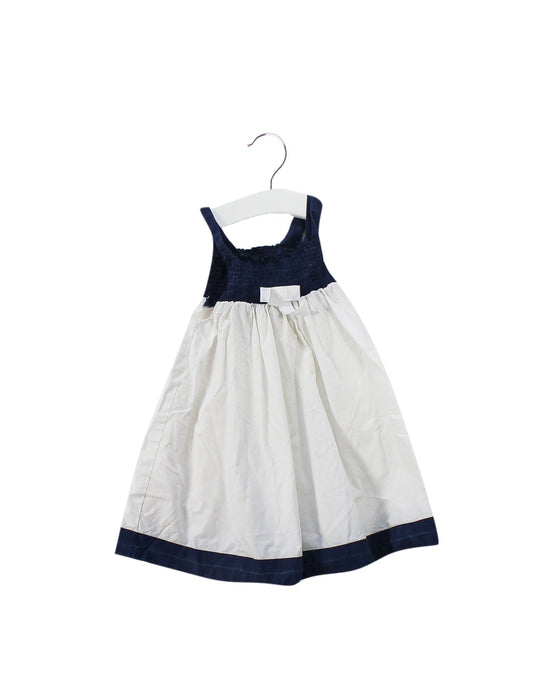 A White Sleeveless Dresses from Chicco in size 6-12M for girl. (Front View)