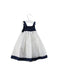 A White Sleeveless Dresses from Chicco in size 6-12M for girl. (Back View)