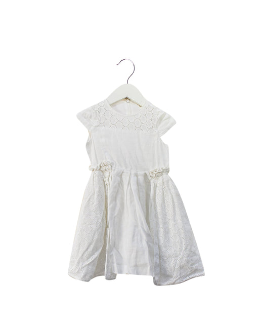 A White Sleeveless Dresses from Nicholas & Bears in size 12-18M for girl. (Front View)