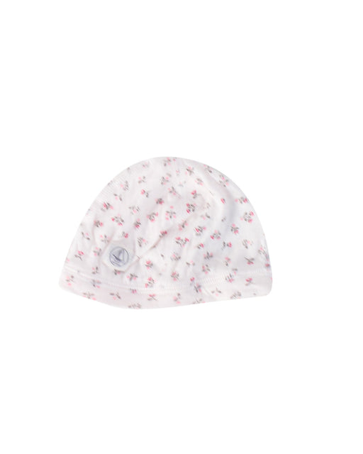 A White Winter Hats from Petit Bateau in size O/S for girl. (Front View)