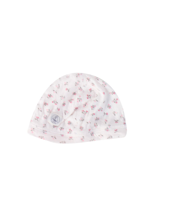 A White Winter Hats from Petit Bateau in size O/S for girl. (Front View)