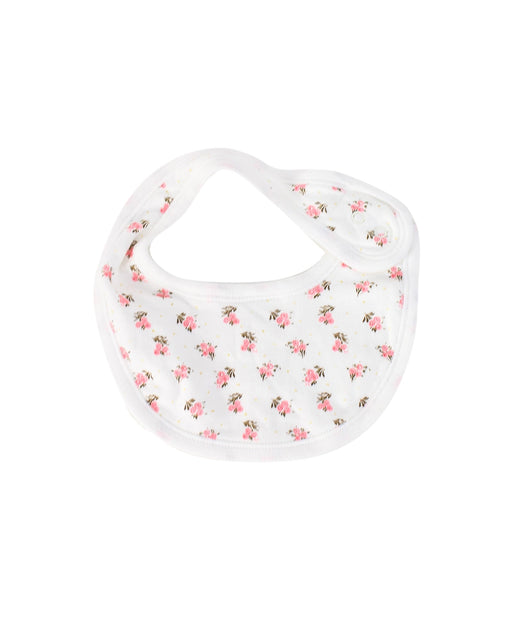 A White Bibs from Petit Bateau in size Newborn for girl. (Front View)