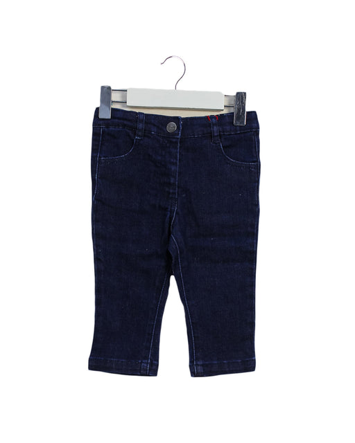 A Blue Jeans from Cyrillus in size 6-12M for girl. (Front View)