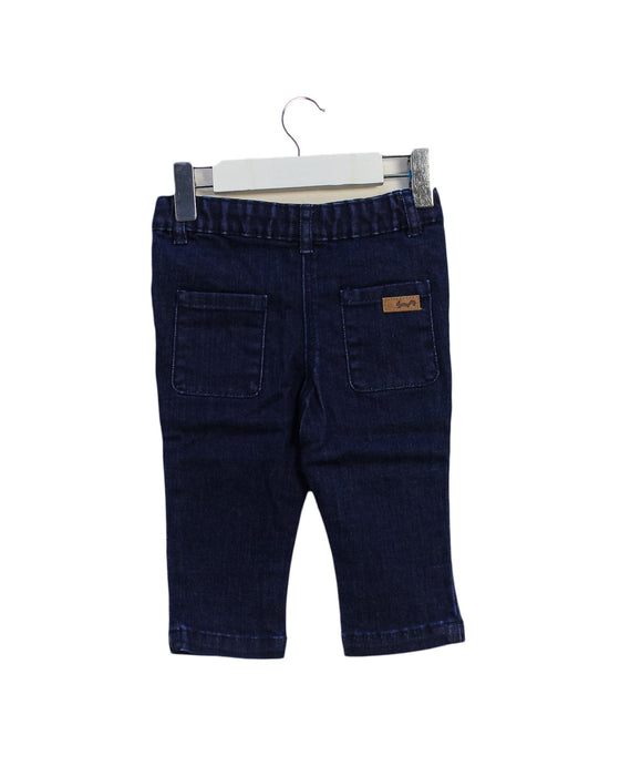 A Blue Jeans from Cyrillus in size 6-12M for girl. (Back View)