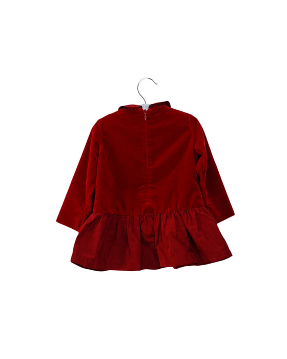A Red Long Sleeve Tops from Il Gufo in size 6-12M for girl. (Back View)