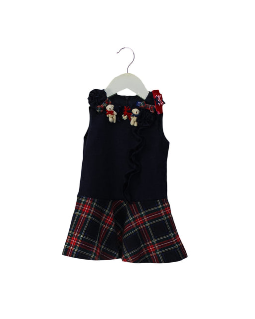 A Navy Sleeveless Dresses from Nicholas & Bears in size 6-12M for girl. (Front View)