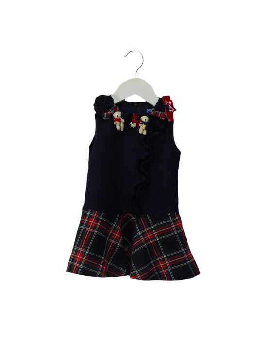 A Navy Sleeveless Dresses from Nicholas & Bears in size 6-12M for girl. (Front View)