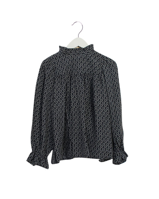 A Navy Long Sleeve Tops from Bonpoint in size 10Y for girl. (Front View)