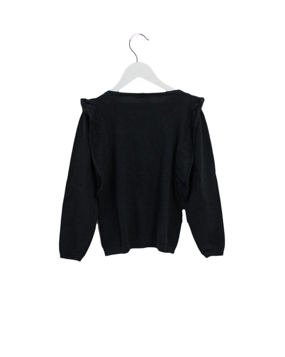 A Black Knit Sweaters from Bonton in size 10Y for girl. (Back View)