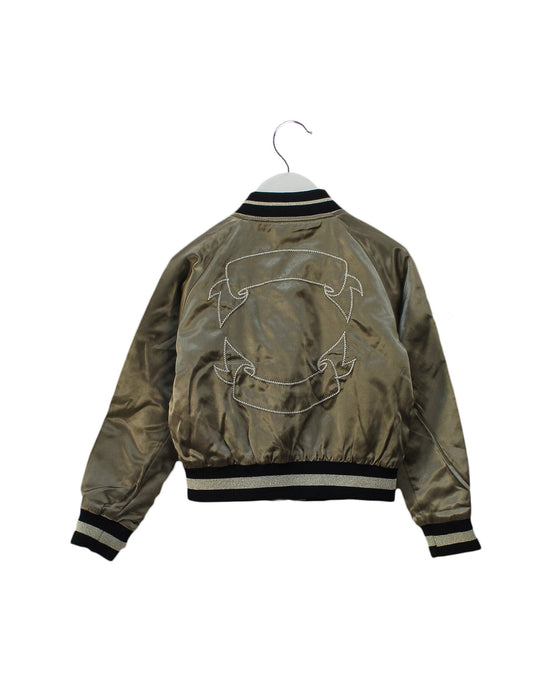 A Green Lightweight Jackets from Diesel in size 4T for girl. (Back View)