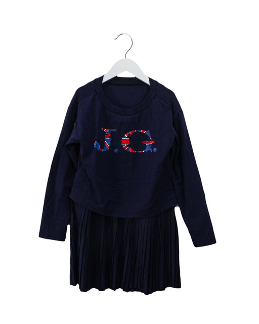 A Navy Long Sleeve Dresses from John Galliano in size 8Y for girl. (Front View)
